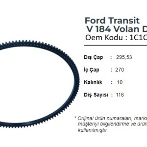 VOLANT DİŞLİSİ V184-V347